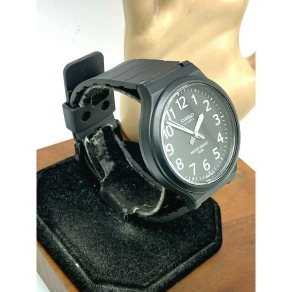 Casio Men's Watch MW240-1B Analog Quartz Black Dial 40mm Rubber Band 1330 - Picture 13 of 13